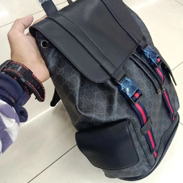 Tas ransel backpack serut gucci signature 