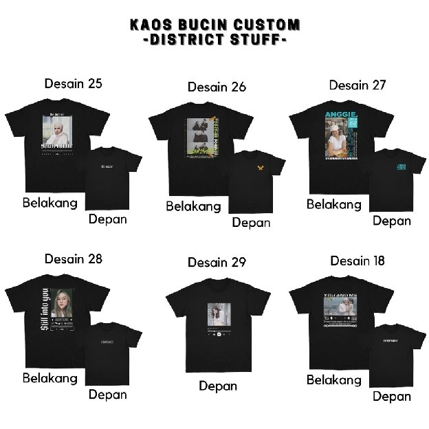 Kaos Custom Bucin