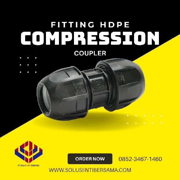 Fitting HDPE Compression Coupler Semua ukuran Harga Termurah