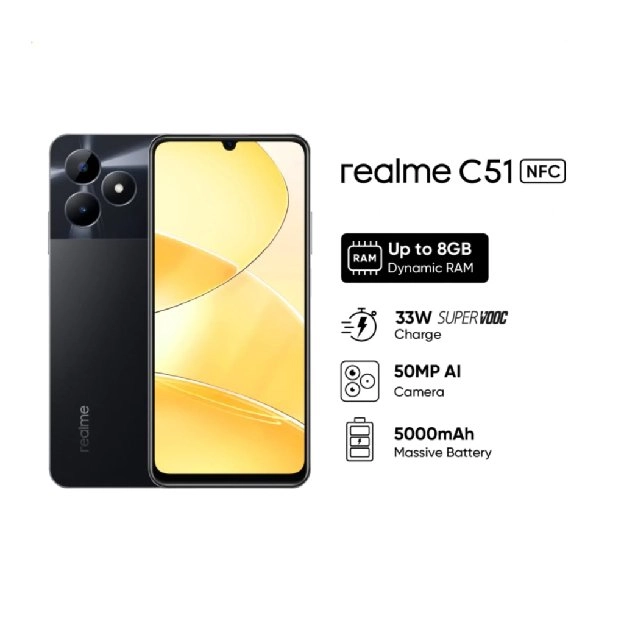 REALME C51 4/128 & 4/64 NEW GARANSI RESMI