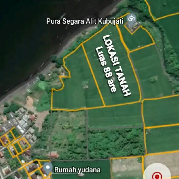 Dijual 88 are, LOSS Pantai KUBUJATI Jl. WR. Supratman Banyuning Buleleng