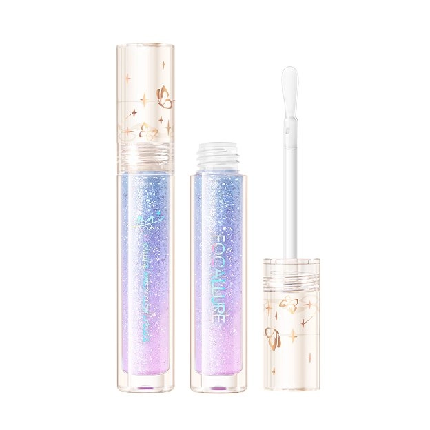 FOCALLURE Plump Nourishing Lip Gloss Tinted Shimmer Glitter Glossy Finish