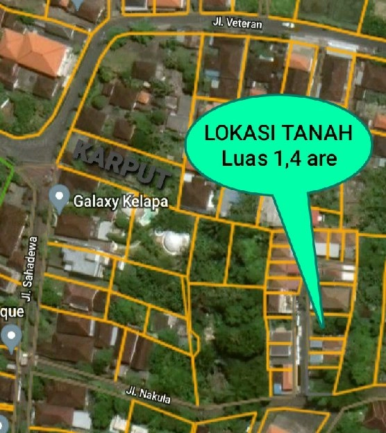 Dijual 1,4 are Perum Graha Mulia Uma Candi Jl. Veteran Buduk Mengwi