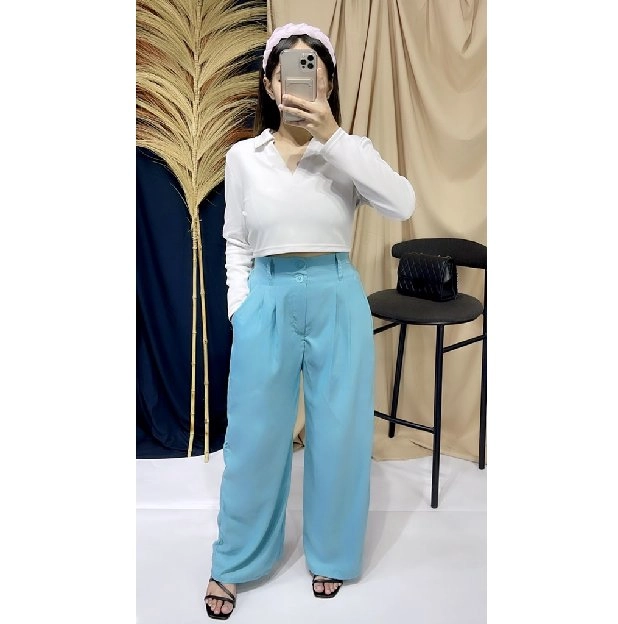 Celana Wanita Loose Pants Halus