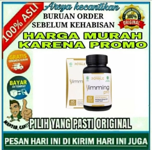 SLIMING PRO ASLI ORIGINAL OBAT DIET PELANGSING BADAN HERBAL ALAMI