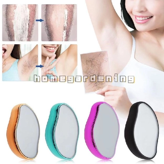 Penghilang Bulu Fisik Crystal Hair Remover Eraser Safety Epilator Reusable Easy Clean Body Beauty Gl