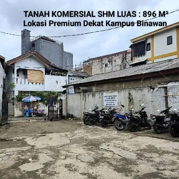 DIJUAL MURAH TANAH SHM Luas 896 m² Di Cililitan Kecil Kramat Jati Jakarta Timur 