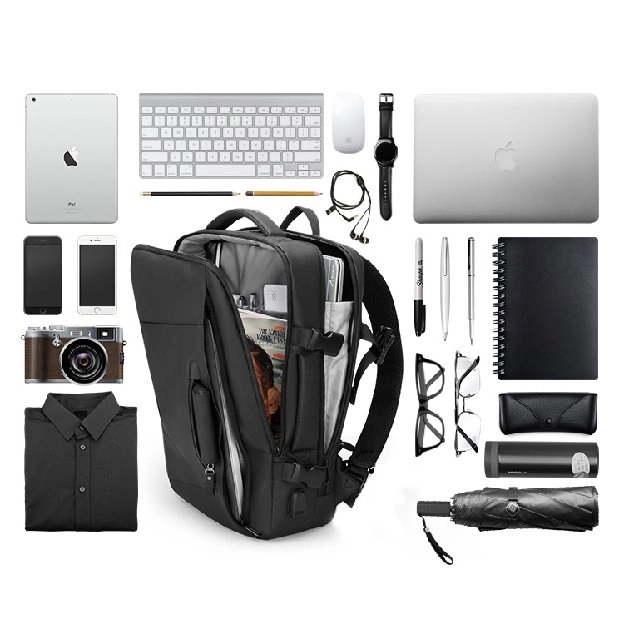 Tas Ransel Laptop Kerja Backpack Pria USB Raincoat