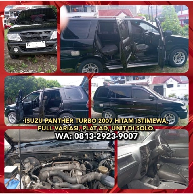 ISUZU PANTHER TURBO 2007 HITAM ISTIMEWA, FULL VARIASI, PLAT AD, UNIT DI SOLO. WA: 0813-2923-9007