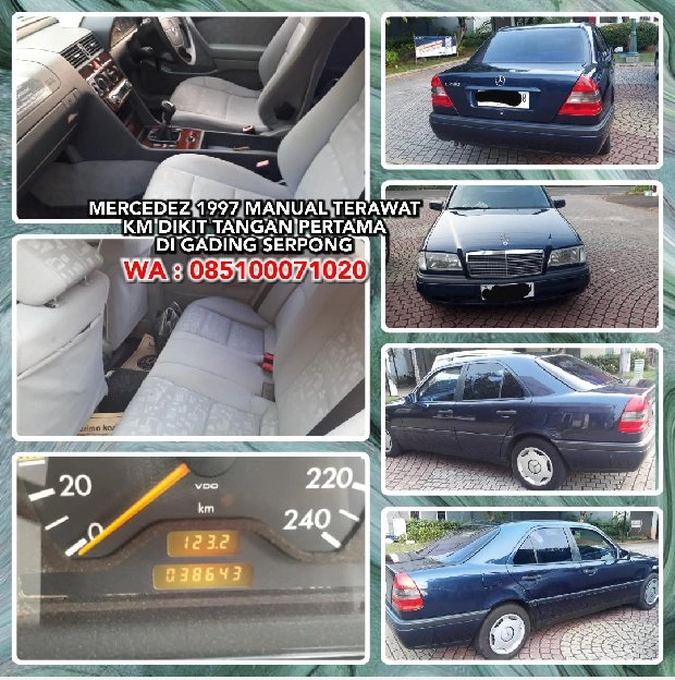 MERCEDEZ BENZ 1997 MANUAL TERAWAT KM DIKIT TANGAN PERTAMADI GADING SERPONG. WA : 085100071020