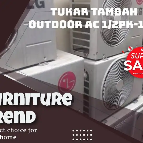 Tukar tambah outdoor Ac Split  semua merk 1/2pk-1pk plus pasang terima dingin dan beres Bergaransi 