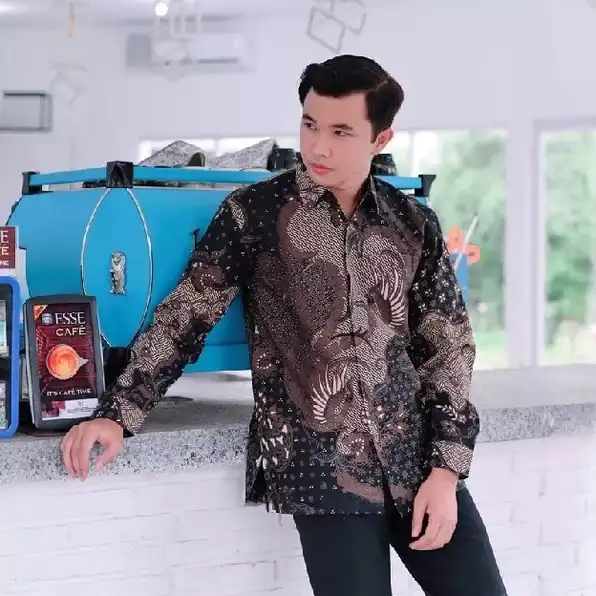 Kemeja Batik Pria Dewasa Big Size Jumbo Lengan Panjang M-10xl