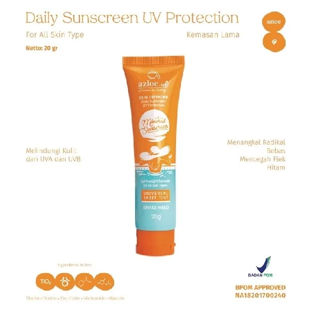 Tinted sunscreen kulit berminyak berjerawat (Daily Sunscreen UV Protection)