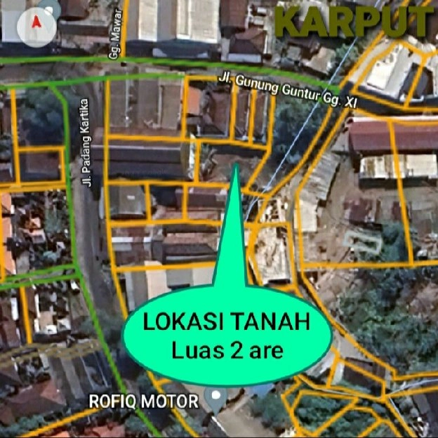 Dijual 2 are, Jl. Gunung Guntur Padang Kartika PILTAVES Padangsambian Denpasar