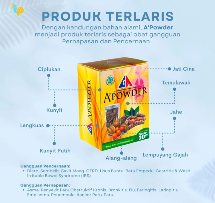 A' Powder ( Menstabilkan Orang Pencernaan )