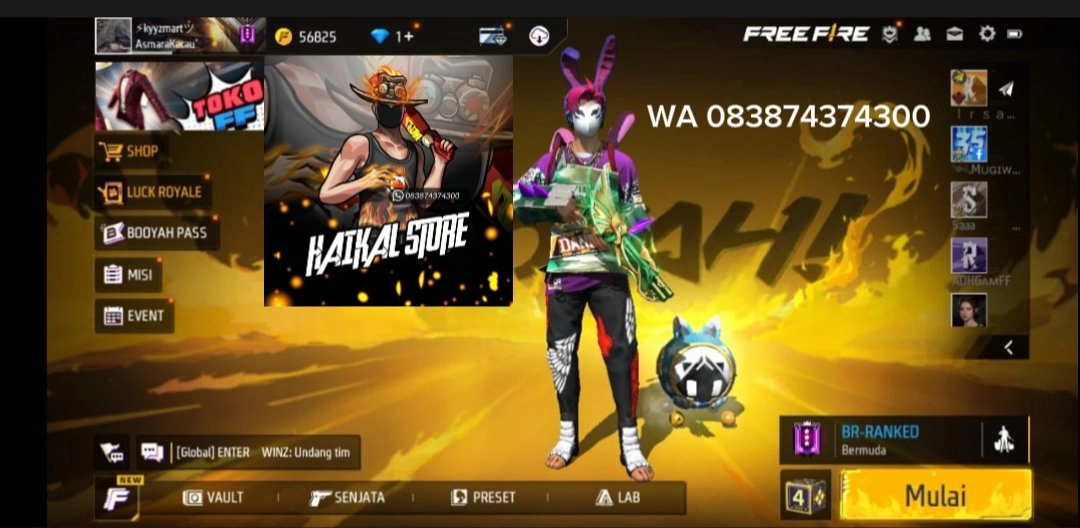 JUAL AKUN FREEFIRE 