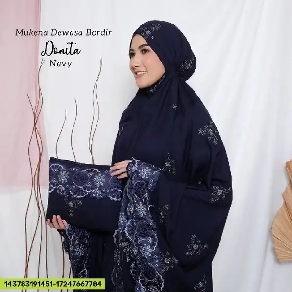 DISKON ❗❗MUKENA DEWASA BORDIR DONITA TERMURAH GM    