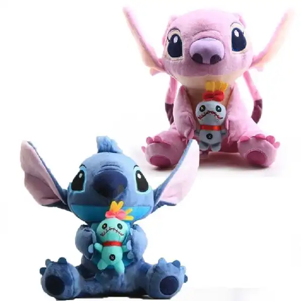 Disney Lilo & Stitch Angel Plush Doll Stitch Angel Plush Pacar Mainan Hadiah Anak