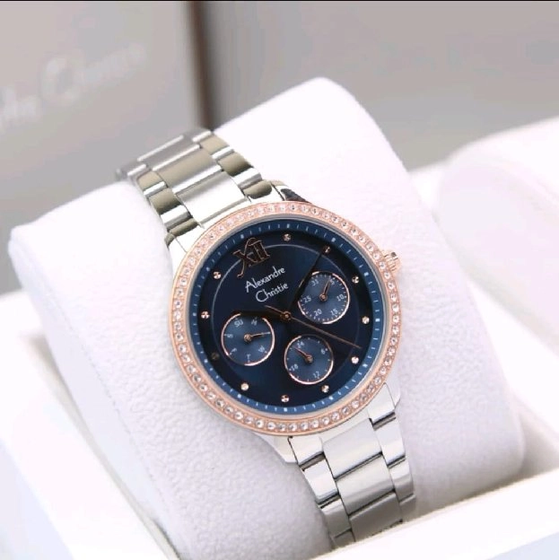 Ready!Jam Tangan Alexandre Christie AC 2A48 BF Wanita