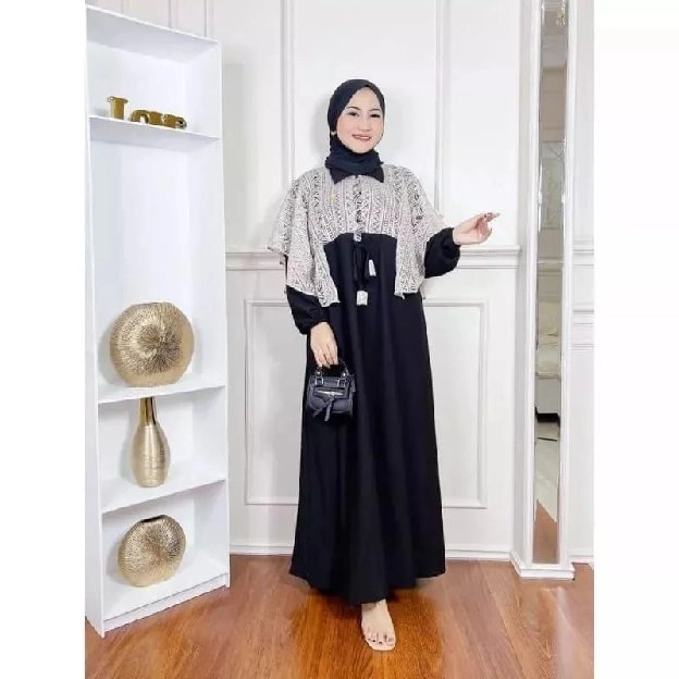 gamis Irish/ gamis rompi sayap 