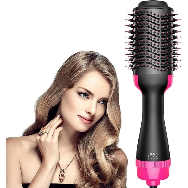 one step brush hairdryer and styler (sisir pengering, pelurus & curly rambut elektrik 4in1)