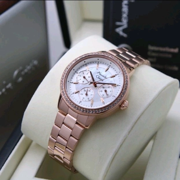 Ready BJM! Jam tangan Alexandre Christie Wanita AC 2A53 BF gratis ongkir