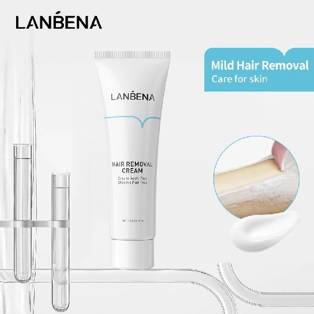 [BPOM] LANBENA Hair Removal Cream pencabut bulu /Krim Penghilang Rambut Effective Penghilang Bulu No