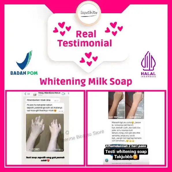 SEPUTIH ITU MILK SOAP SABUN PENCERAH BADAN BPOM