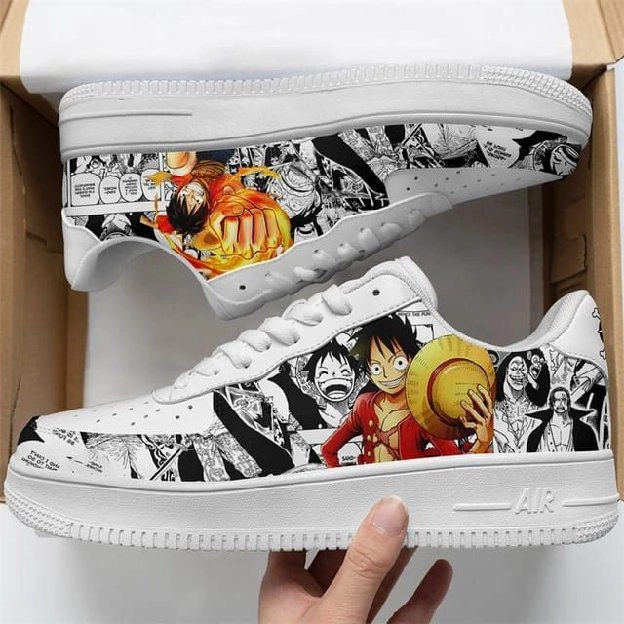 *Sneakers Pria Tali Fashion Cartoon ONE PIECE BG-934* 