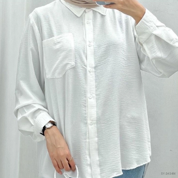 Blouse Wanita Crincle Airflow