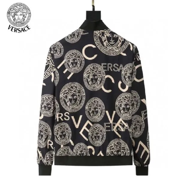 Jaket zipper pria versace