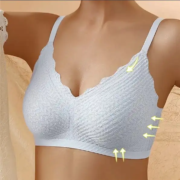 Breathable seamless bra 