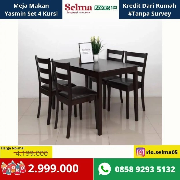 Meja Makan Yasmin Set  Harga murah 