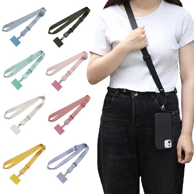 Baru Universal Telepon Lanyards Crossbody Patch Traveling Hiking Portabel Dilepas Leher Gantung Tali