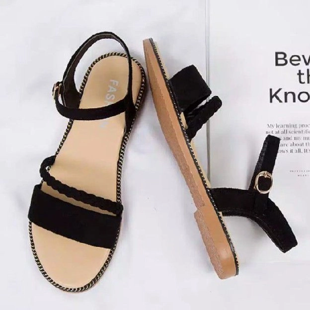 *TS - Sandal Flat  Wanita Kepang MH15*