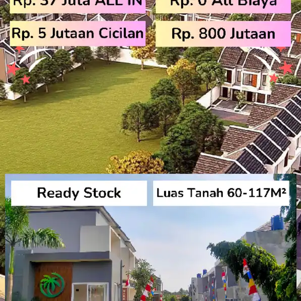 Rumah Paling Murah Lebar 7 Meter di Tangerang Selatan