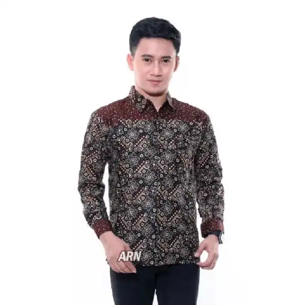 Kemeja Batik Pria Dewasa Big Size Jumbo Lengan Panjang M-10xl