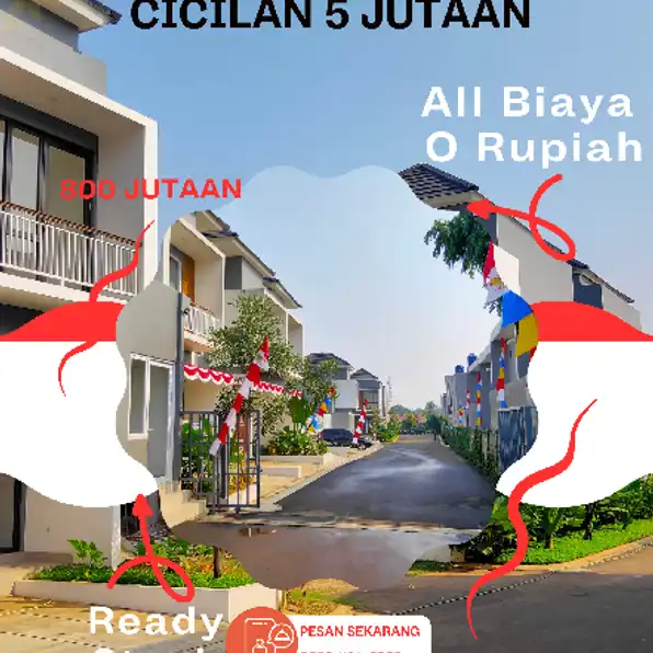 Rumah Murah Biaya O Rupiah dan DP Suka Suka di Pamulang