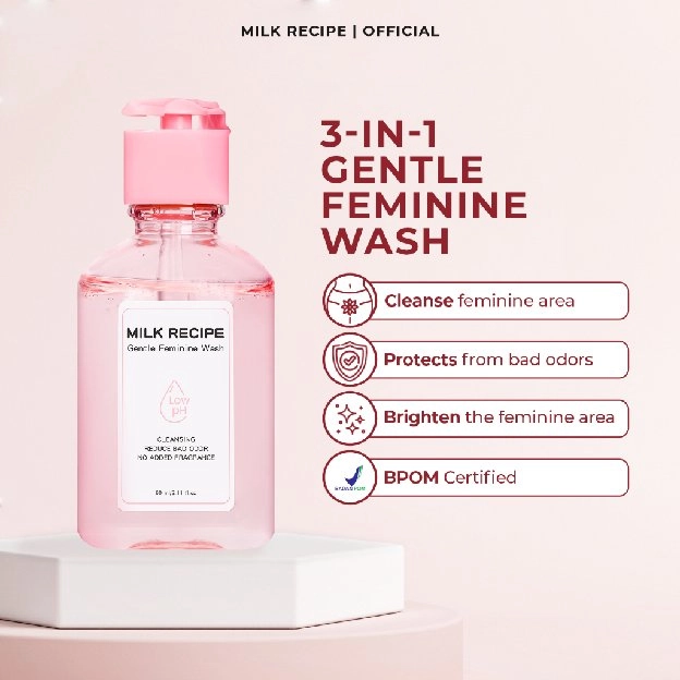 [PRE-ORDER] Milk Recipe Gentle Feminine Wash - Membersihkan Area Kewanitaan Mengurangi Bau Tidak Sed