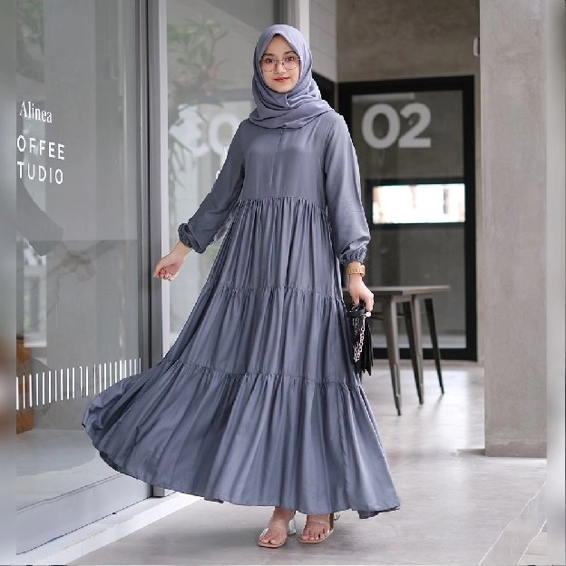 Gamis Hexa Dress Wanita Terbaru