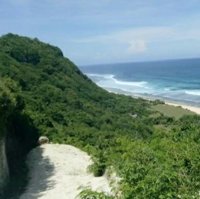 Dijual 3,316 Ha. FRONT BEACH Jl. Karang Pandawa Pantai Tanah Barak Kutuh Kuta Selatan