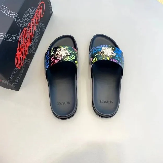 Sandal selop slide slippers pria versace