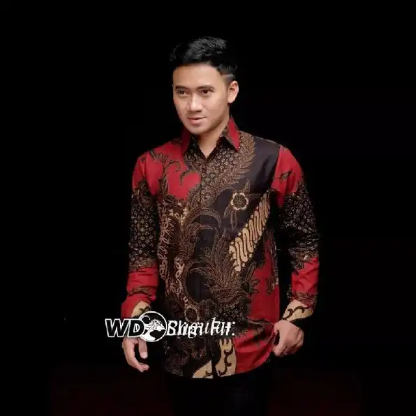 Kemeja Batik Pria Dewasa Big Size Jumbo Lengan Panjang M-10xl