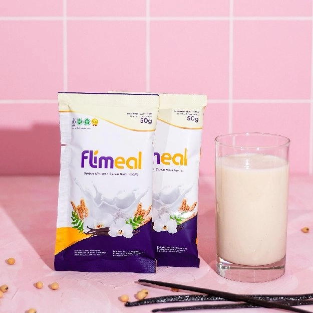 Flimeal Meal Replacement by Flimty Kemasan eceran 1 sachet 50 gram - Meal Replacement Rendah kalori 