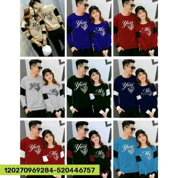 DISKON ❗❗COUPLE LOVE YOU / SWEATER PASANGAN TOGETHER / CP SOULMATE    