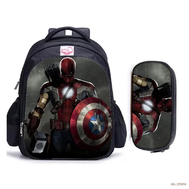 Ransel Anak Iron Spider Hitam