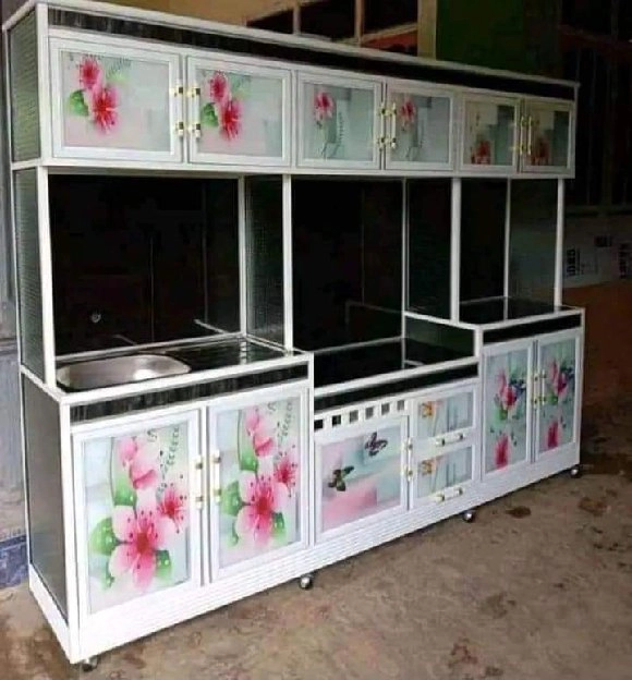 lemari dapur jumbo aluminium 