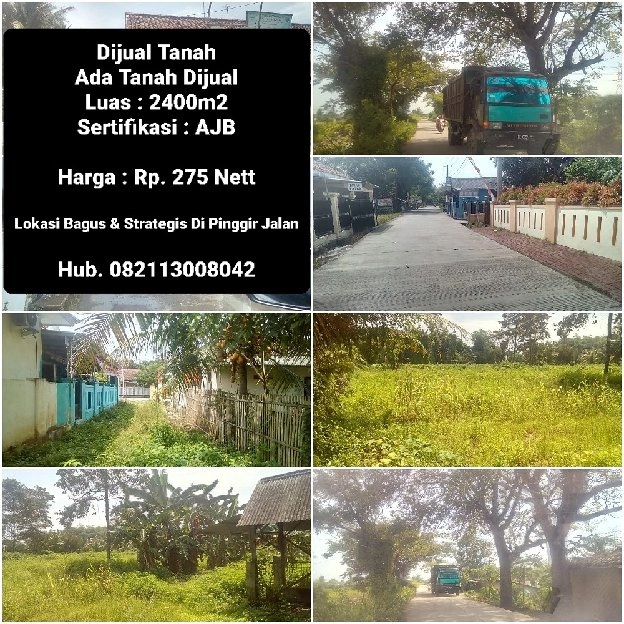 Dijual Tanah Luas 2400m2