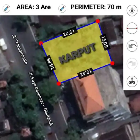 Dijual 3 are, Jl. Cokroaminoto Raya Sempidi Raya Gilimanuk - Denpasar