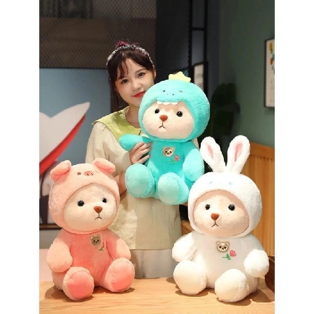 Boneka teddy bear bear cosplay stich maenan anak mewah Berlabel SNI